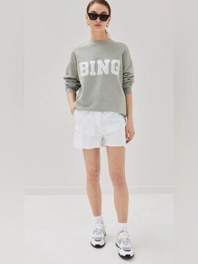 Anine Bing Jaci Sweatshirt XS - SAGE GREEN